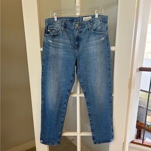 AG DENIM Ex-Boyfriend Slouchy Slim in Slightly Distressed Medium Wash